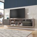 Ver imagem 7 de Rack Suspenso para TV até 75 Polegadas 220cm em BP Porta Reflecta Multiverso 