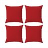 Kit 4 Capas Almofadas Decorativas Lisas 45x45 ID Decor :10 Vermelho - 8