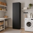 Ver imagem 1 de Armário Multiuso Genialflex Xangai 2 Portas Preto Fosco