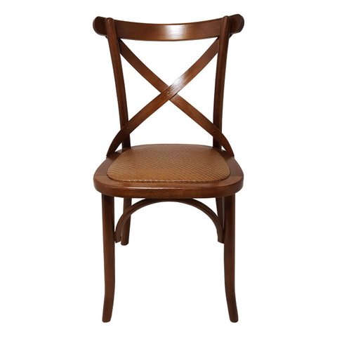 Kit 10 Cadeiras Madeira Bistrô Gourmet Luxo com Rattan