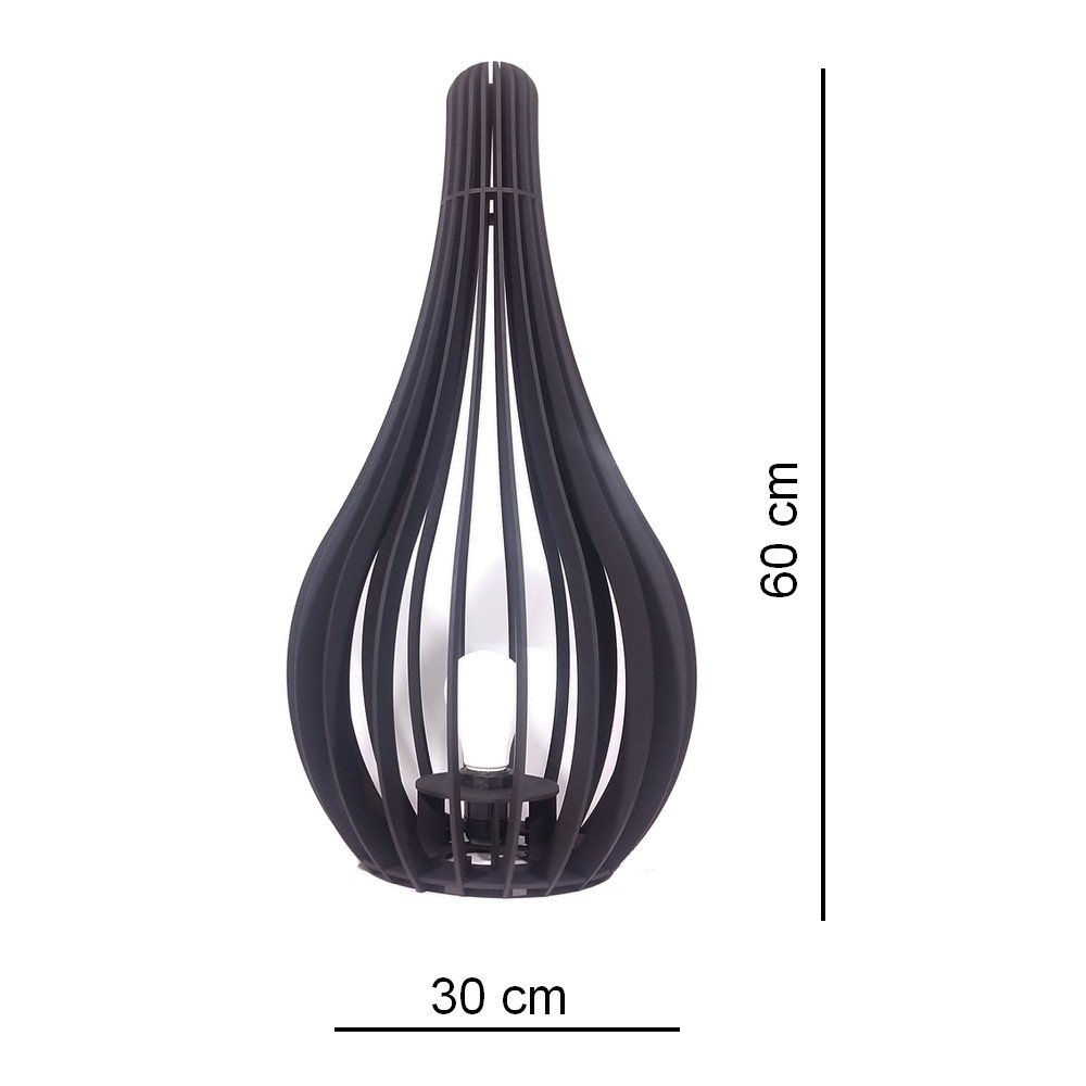 Luminária de Chão Capadócia mod. Gota Preto 60cm - 3