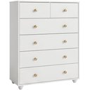 Ver imagem 1 de Cômoda para Quarto 6 Gavetas 90cm Varsóvia A04 Branco - Lyam Decor