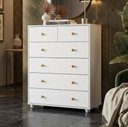 Ver imagem 2 de Cômoda para Quarto 6 Gavetas 90cm Varsóvia A04 Branco - Lyam Decor