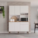 Ver imagem 1 de Armário de Cozinha New Siena 6 Portas 1 Gaveta MDF 140cm Sallêto