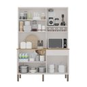 Ver imagem 5 de Armário de Cozinha New Siena 6 Portas 1 Gaveta MDF 140cm Sallêto
