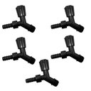 Ver imagem 1 de Kit 5 Torneiras Para Tanque E Jardim Bico 1/2 Preta