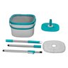 Mop Girátorio Cubo Microfibra Cabo Extensível Flashlimp - 3