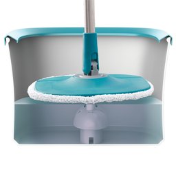 Mop Girátorio Cubo Microfibra Cabo Extensível Flashlimp - 8