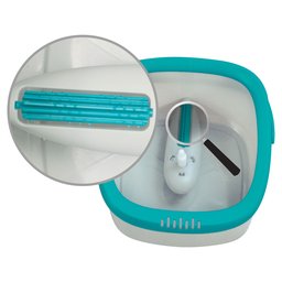 Mop Girátorio Cubo Microfibra Cabo Extensível Flashlimp - 9