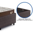 Ver mais imagens de Bicama Box Solteirão 103x208 Courino Linho Marrom com 2 Colchões Relax Adorabile Molas Ensacadas