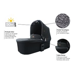 Berço Moisés para Bebê Recém Nascido Ecológico Portátil Anti Sufocamento e Anti Refluxo Carry - 10