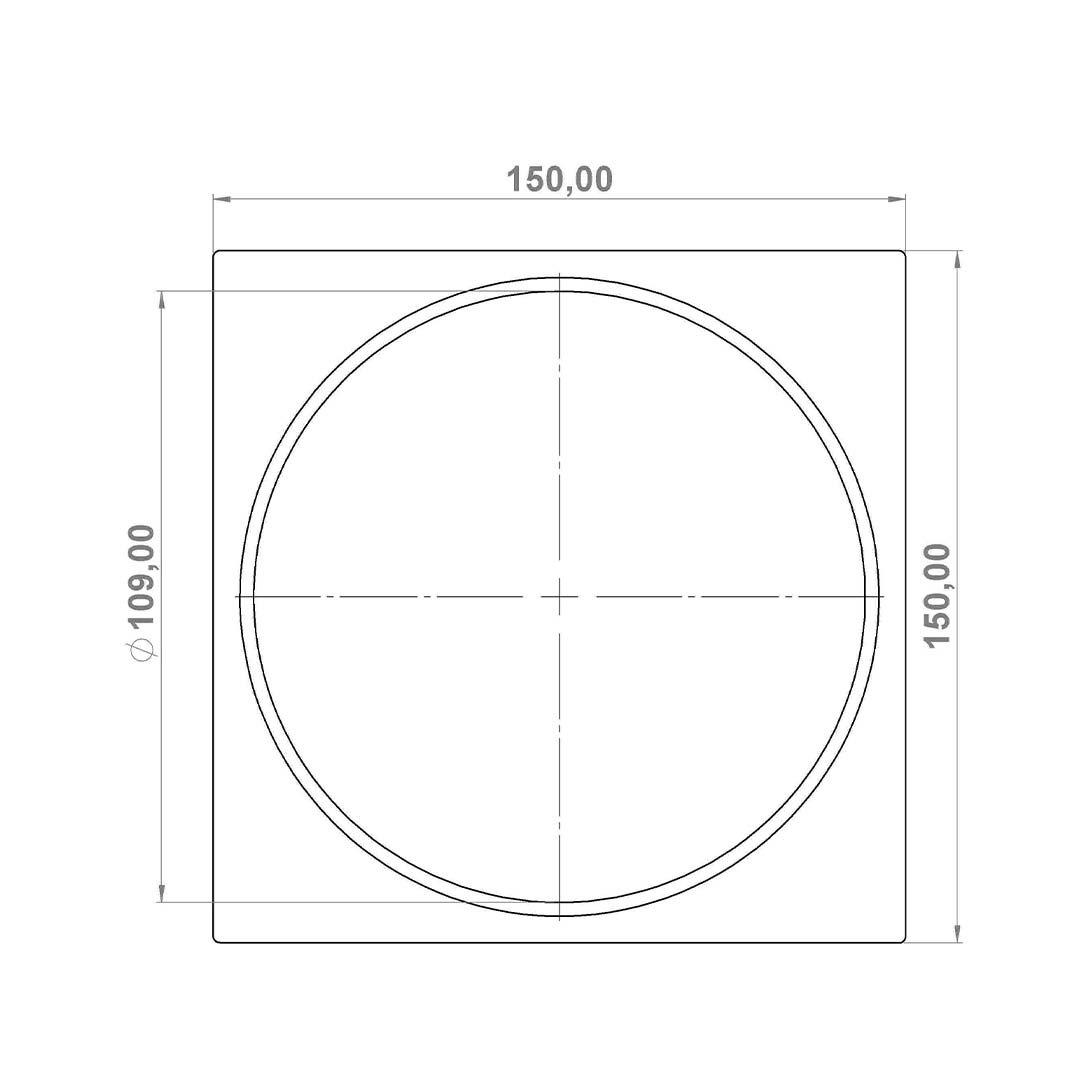 Ralo Click Inox 15x15 - Rosê Fosco Concept Metais - 5