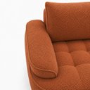 Ver imagem 4 de Sofá Yafa 190cm 2 Lugares Moderno Sala Consultório:Terra Cota/Bouclé