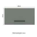 Ver imagem 3 de Armário de Cozinha Aéreo 60 cm 1 Porta Basculante Rustic/Cinza Agata Madesa
