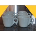 Ver imagem 4 de Kit Jogo 6 Xicaras Café/chá 200ml Cabo Prático C/ Pires - Porcelana Branca