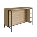 Ver imagem 5 de Mesa Bancada Gourmet Estilo Industrial 131cm com Armario 2 Portas Yescasa