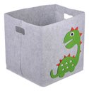 Ver imagem 2 de Cesto Organizador Dobrável Quarto Infantil Animais Brinquedo - Dinossauro