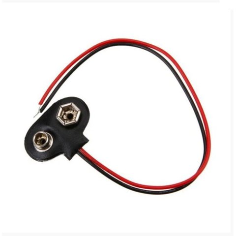 Clip Bateria 9v Tipo T Kit 10 Peças Conector Durável