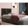 Painel Cabeceira Box Solteiro 0,90 Madeira Suede Preto - Comprar Moveis em Casa - 1