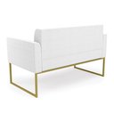 Ver imagem 7 de Sofá Namoradeira 2 Lugares Industrial Dourado Elisa Bouclê D03 - D’Rossi