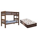 Ver imagem 1 de Beliche Madeira Maciça Resistente 2 Colchões D28 88x188x14