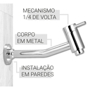 Ver imagem 7 de Torneira Link de Parede para Cuba de Banheiro