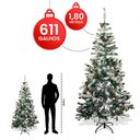 Ver imagem 2 de Árvore Natal 1,80m Luxo Verde 611 Galhos Pinheiro Favorito