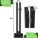 Ver mais imagens de Torre Guarda Corpo Pinça 1 Furo para Vidro 30cm Preto Fs