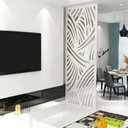 Ver imagem 1 de Painel Vazado Divisória Mdf Madagascar Branco - 1,20x2,40m