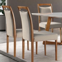 Conjunto 2 Cadeiras Munique Madeira Imbuia - 2 Conjunto 2 Cadeiras Munique Madeira Imbuia - 2