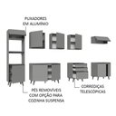 Ver mais imagens de Armário De Cozinha Completa 320Cm Cinza Nice Madesa 06 Cinza