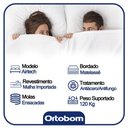 Ver imagem 5 de Cama Box Casal Sintético + Colchão Casal Ortobom Airtech Molas Superpocket (65x138x188) Bege