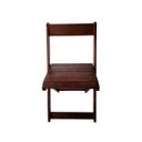 Ver imagem 4 de Kit 4 Cadeiras Dobráveis de Madeira para Churrasqueira: Imbuia