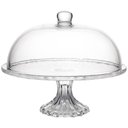 Ver imagem 1 de Boleira de Vidro Centro de Mesa com Tampa Diamond 31cm - Lyor