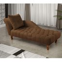 Ver imagem 3 de Divã Chesterfield Anna Recamier 160cm Via Encanto Veludo Marrom Lado Esquerdo