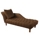Ver imagem 1 de Divã Chesterfield Anna Recamier 160cm Via Encanto Veludo Marrom Lado Esquerdo