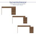 Ver imagem 6 de Escrivaninha Extensível 138cm a 169cm com 03 Gavetas Seringal CabeCasa MadeiraOriginals