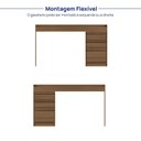Ver imagem 5 de Escrivaninha Extensível 138cm a 169cm com 03 Gavetas Seringal CabeCasa MadeiraOriginals