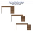 Ver imagem 6 de Escrivaninha Extensível 138cm a 169cm com 03 Gavetas Seringal CabeCasa MadeiraOriginals