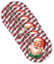 Ver imagem 1 de Kit Sousplat Natal Noel Xadrez Nsw 6 Peças sem Base