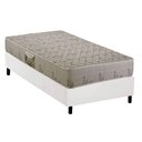 Ver imagem 1 de Cama Box Solteiro: Colchão Espuma D33 Herval Cannes + Base Crc Corano White (88x188)