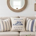 Ver imagem 1 de Almofada Decorativa Farm Estampada 40x40cm Winter Azul