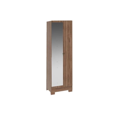 Armário Multiuso Sala 547 c/ 1 Porta c/ Espelho e Pés Freijo - Carraro