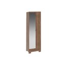 Ver imagem 1 de Armário Multiuso Sala 547 c/ 1 Porta c/ Espelho e Pés Freijo - Carraro