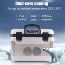 Ver imagem 3 de Geladeira Portatil 12V e 220V Multiuso 19 Litros Refrigerador Aquece Resfria Mini Cooler Frigobar Ca
