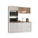 Ver imagem 2 de Cozinha Completa Modulada Americana com Vidro Reflecta 3 Peças Yescasa