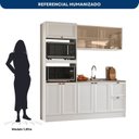 Ver imagem 4 de Cozinha Completa Modulada Americana com Vidro Reflecta 3 Peças Yescasa