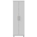 Ver imagem 1 de Multiuso Organizador Armário Hailey 2 Portas 5 Prateleiras Branco - Bela Móveis