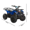 Super Mini Quadriciclo 49cc Xw-a16 C/ Nota Fiscal - Azul - Dsrshop - 2