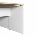 Ver imagem 6 de Estação de Trabalho 4 Lugares 2,20m X 1,40m Pé Painel F5 Cor:macadâmia com Branco